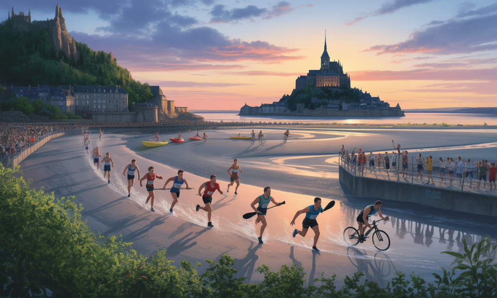participez au bayman 2025 et relevez un défi sportif d'envergure dans la magnifique baie du mont saint-michel. un événement unique mêlant endurance, paysages spectaculaires et ambiance conviviale pour tous les passionnés de sport.