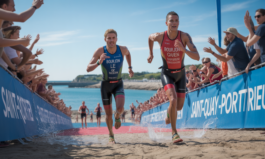 découvrez comment bourjon et le guern ont dominé la compétition lors du triathlon de saint-quay-portrieux, remportant la victoire avec brio. résultats, performances et temps forts de l'événement sportif breton.