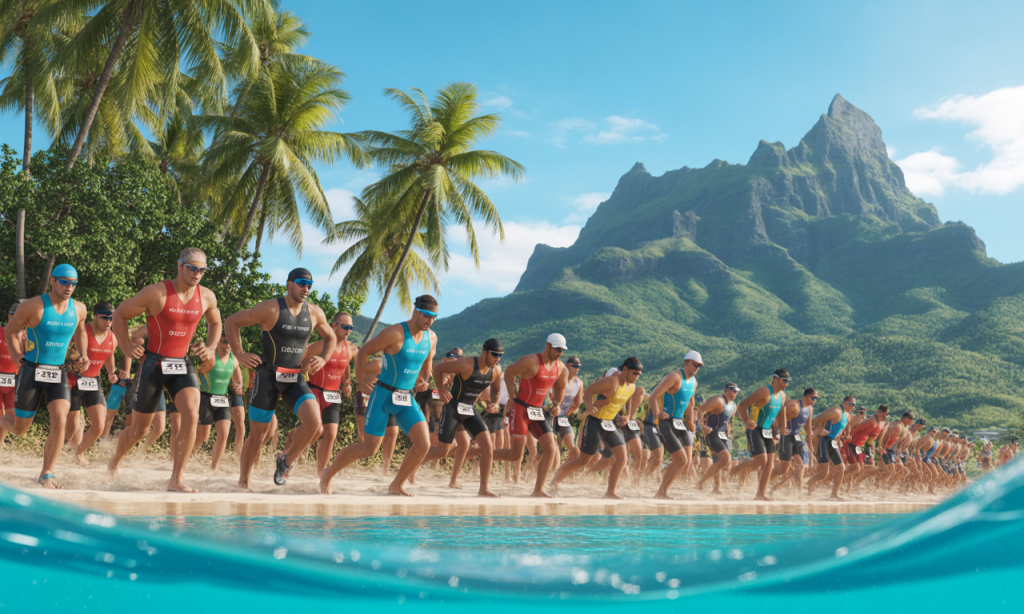participez à l’xterra tahiti moorea 2025 ce week-end ! le fenua accueille l’élite mondiale du triathlon pour une compétition exceptionnelle entre terre et mer. ambiance sportive garantie sur l’une des plus belles îles de polynésie !
