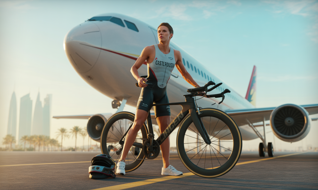 un triathlète castelroussin s'envole pour représenter la france aux championnats du monde amateurs de triathlon à doha, prêt à relever ce défi international.