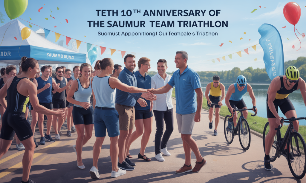 le saumur team triathlon fête ses 10 ans, accueille un nouveau président et prépare un run & bike excitant, annonçant un avenir ambitieux et prometteur pour le club.